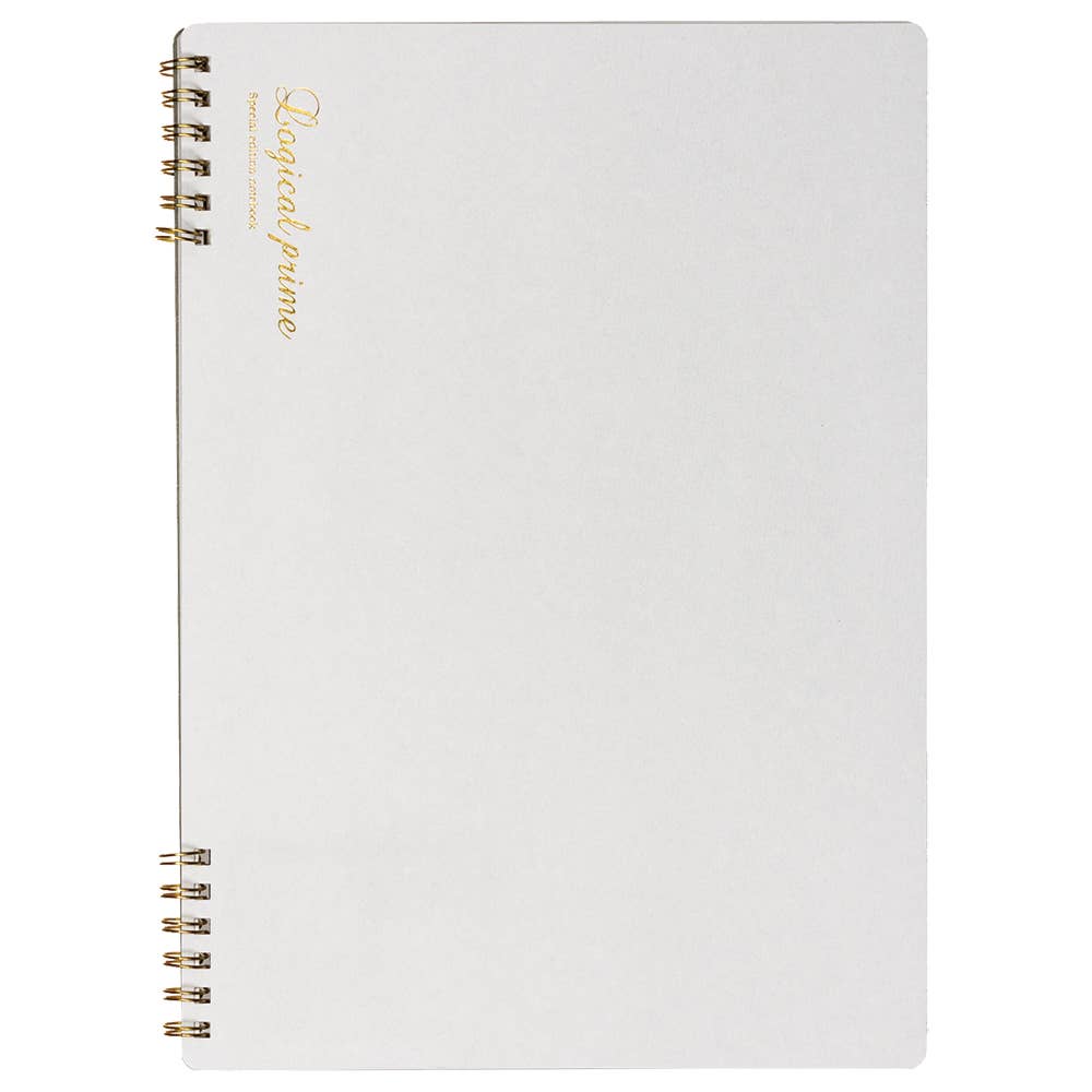 Logical Prime W Ring Smooth paper Notebook B5 size: Gray(Grid)