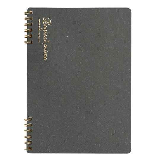 Logical Prime W Ring Smooth paper Notebook B5 size: Gray(Grid)