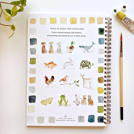Emily Lex : Animals watercolour workbook