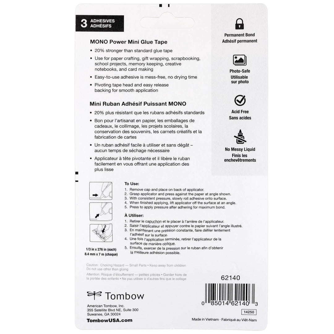 Tombow : Power Mini Glue Tapes - 3-Pack