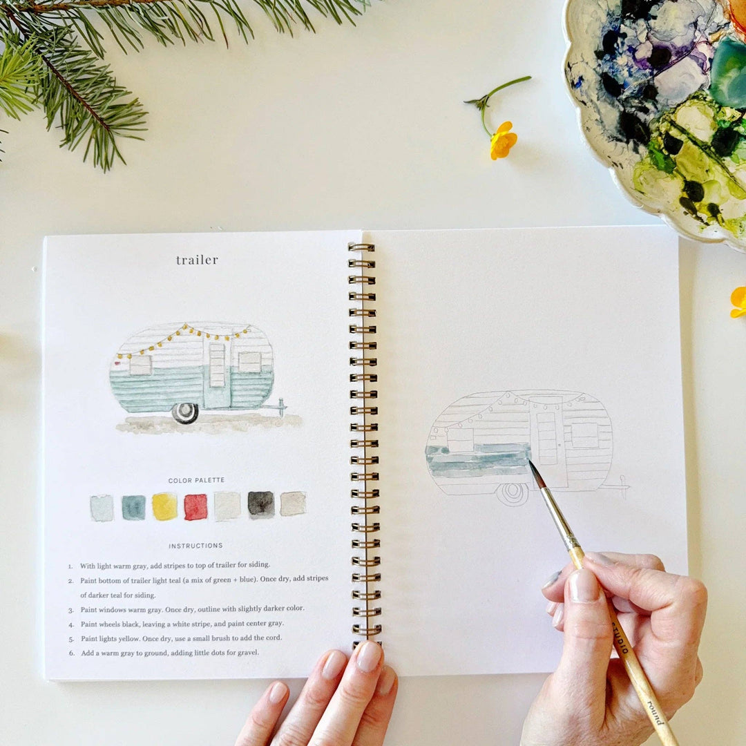 Emily Lex : Camping watercolour workbook