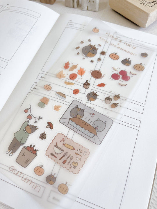 Kuboandlucy x Dana Ate Oatmeal : Four Seasons Sticker Sheet