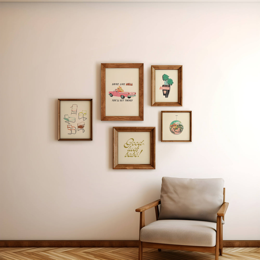 Artbaby : Mid Century Modern Chairs Art Print