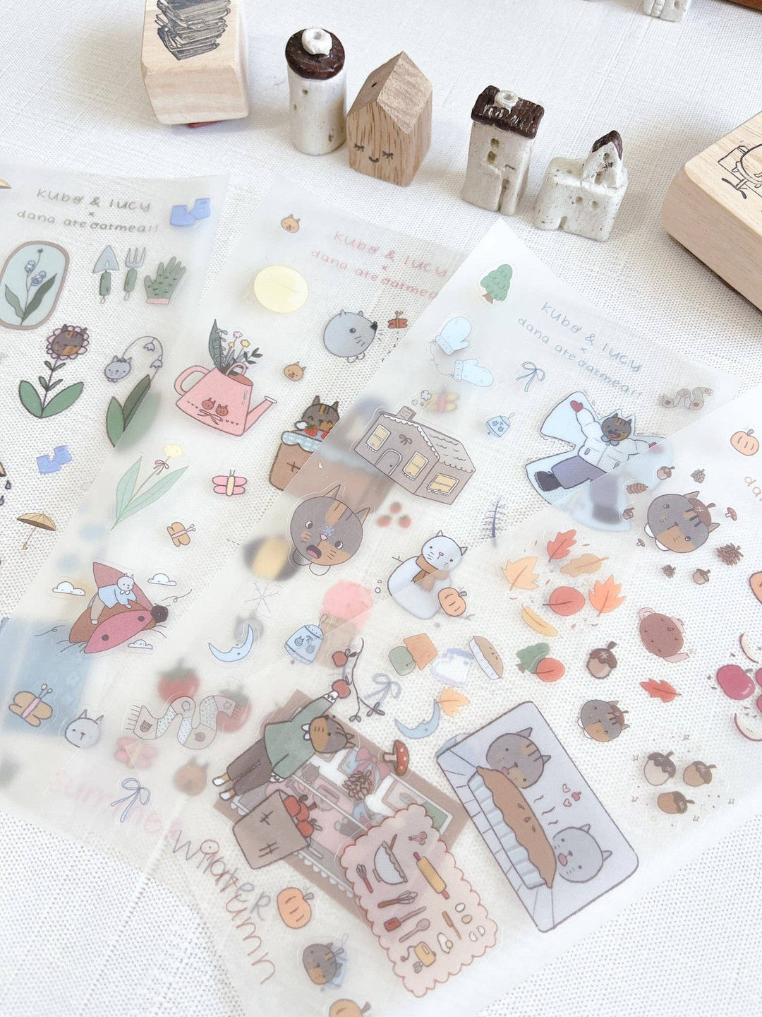 Kuboandlucy x Dana Ate Oatmeal : Four Seasons Sticker Sheet