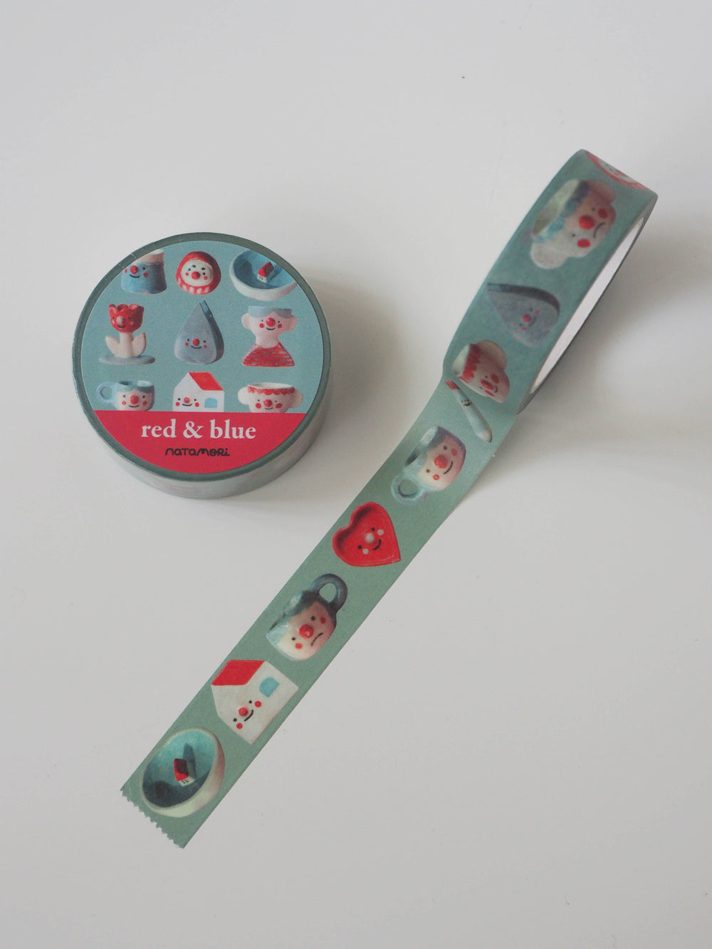 Natamori : Red & blue • washi tape