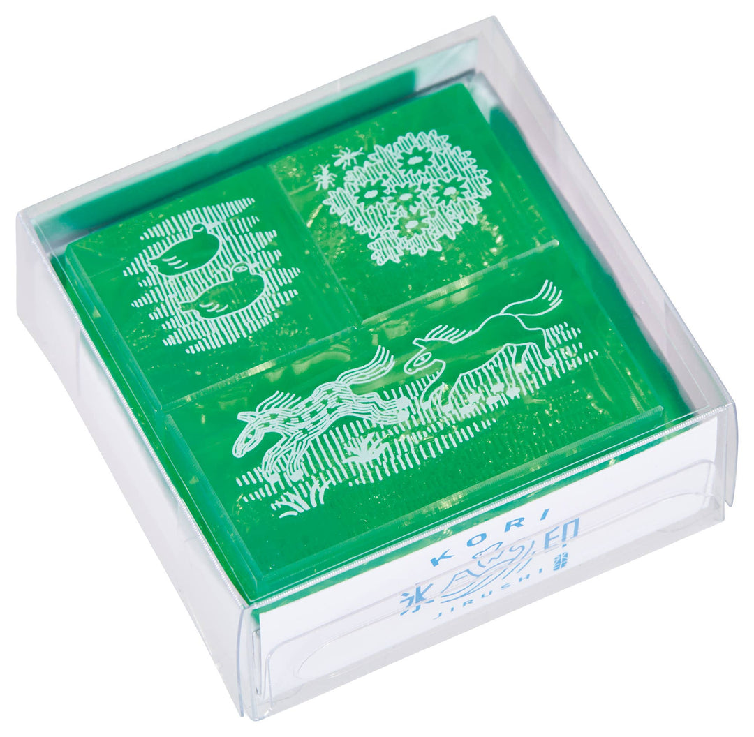 KING JIM : KORI JIRUSHI Color Acrylic Stamp : 3pcs Set