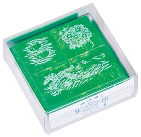 KING JIM : KORI JIRUSHI Color Acrylic Stamp : 3pcs Set