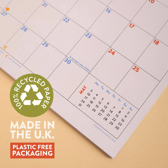 2027 Compact Wall Calendar | Love of Pasta