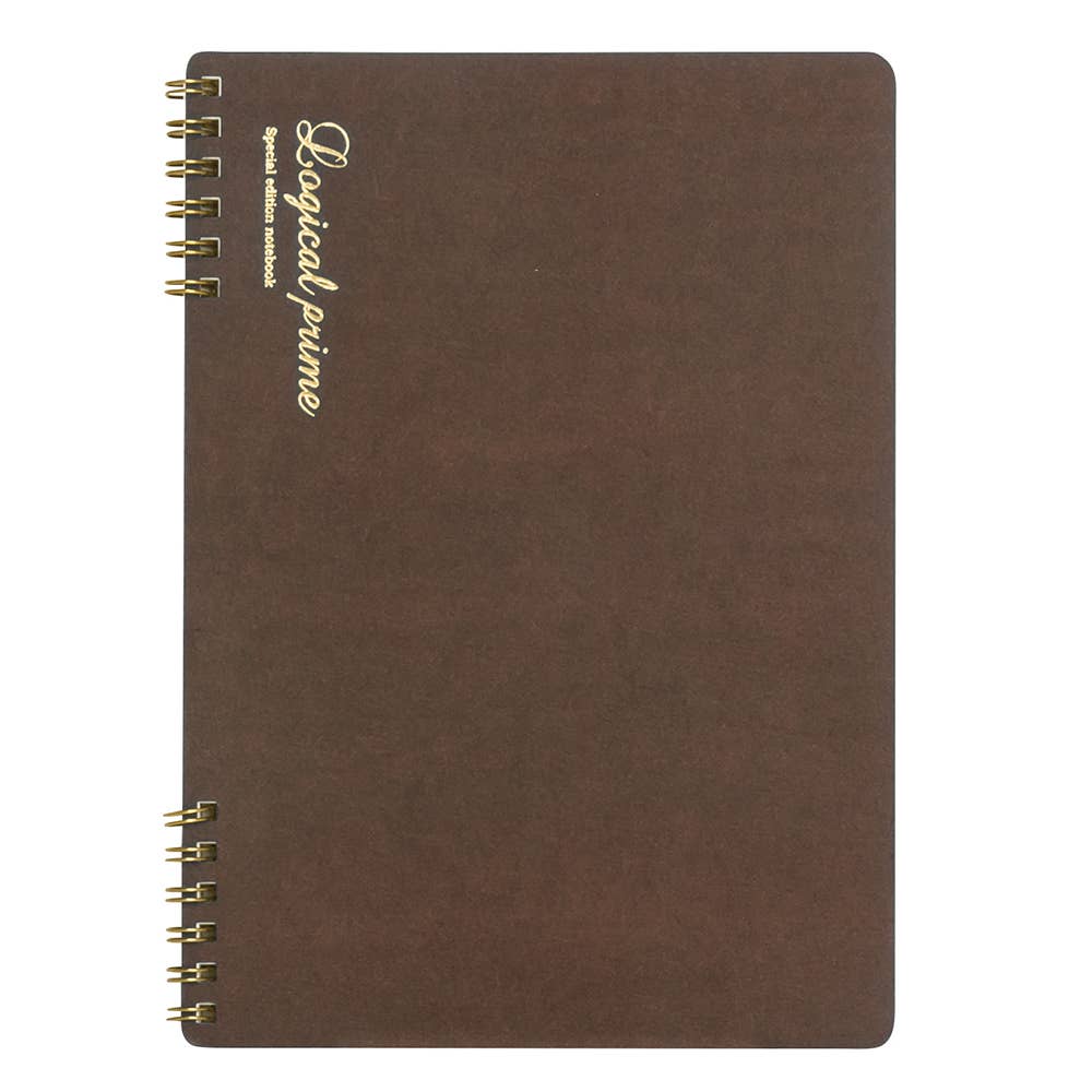 Logical Prime W Ring Smooth paper Notebook B5 size: Gray(Grid)