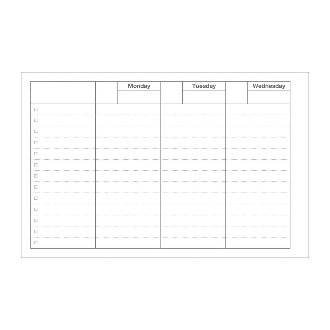 Mark's : Pocket Size Weekly Planner Undated 58 Weeks Dayfree