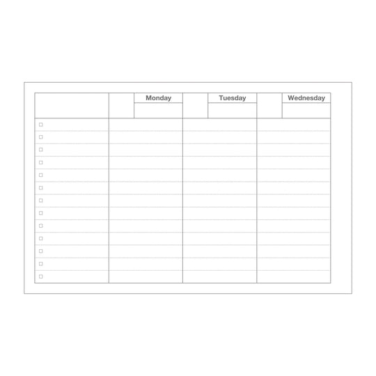 Mark's : Pocket Size Weekly Planner Undated 58 Weeks Dayfree