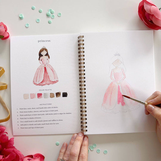 Emily Lex :  Fairytale watercolour workbook