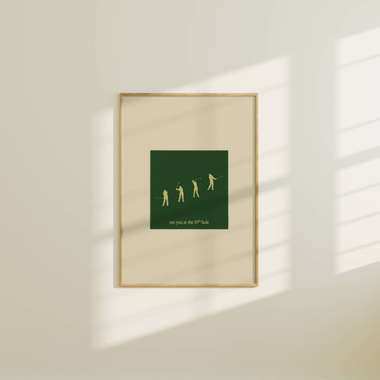 Artbaby : 19th Hole Golf Art Print