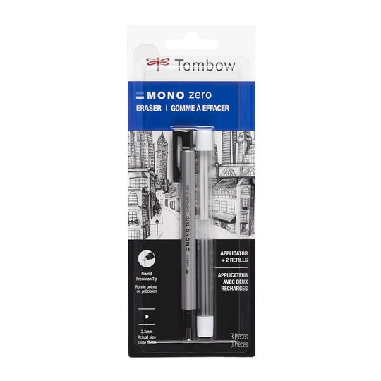 MONO Zero Round Eraser and Refill Value Pack