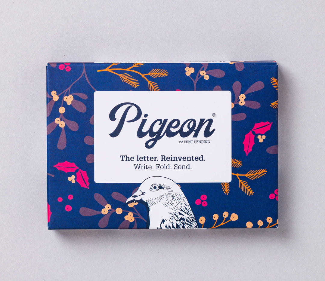 Pigeon Posted : Letter set : Winter Berries Pigeon