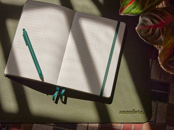 Anecdote : The Daily Planner - Hardcover with Library Buckram Cover