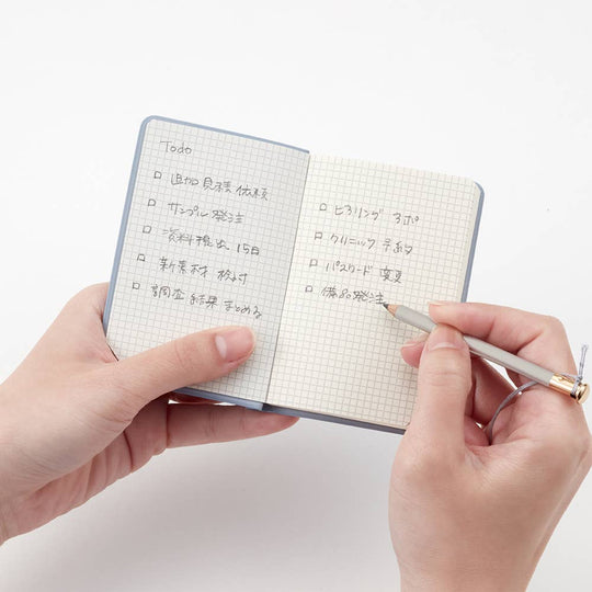 Isshoni : Pocket NoteBook with Pencil : Grid