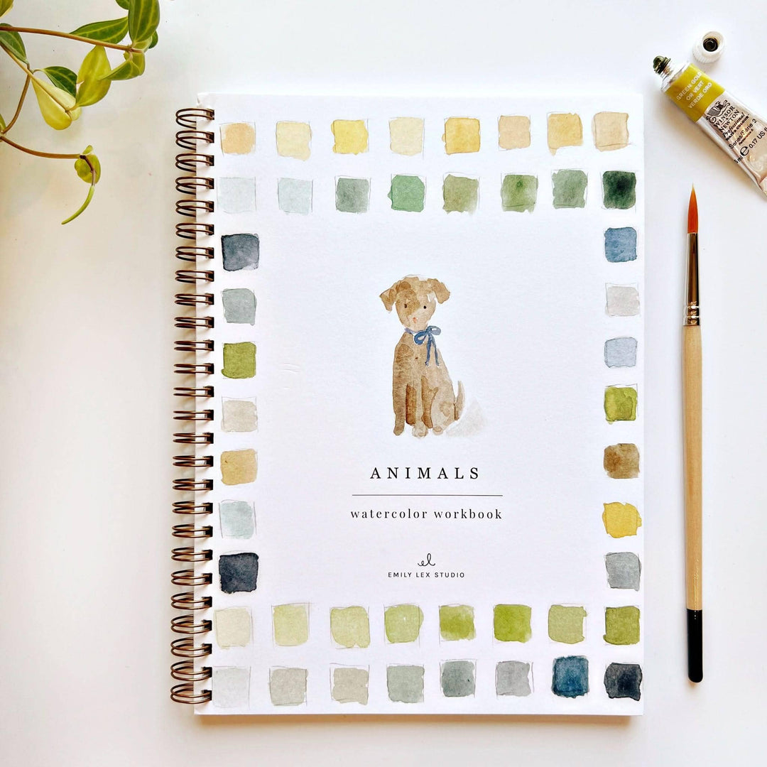 Emily Lex : Animals watercolour workbook