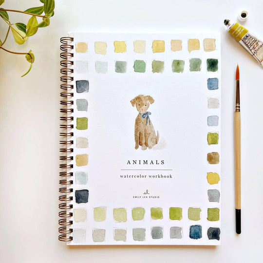 Emily Lex : Animals watercolour workbook
