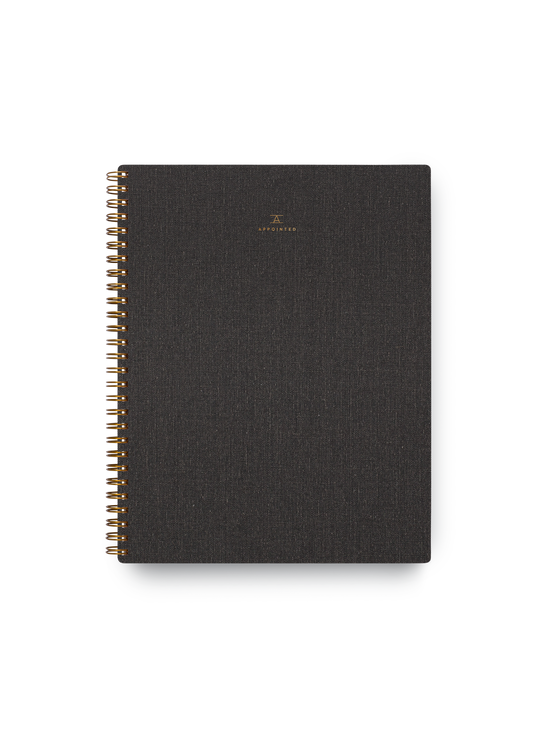 Appointed : The Notebook - Charcoal Gray