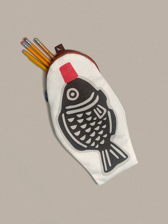 Maivan Goodies Co. : Soy Fish Canvas Zipper Pouch/Pencil Case