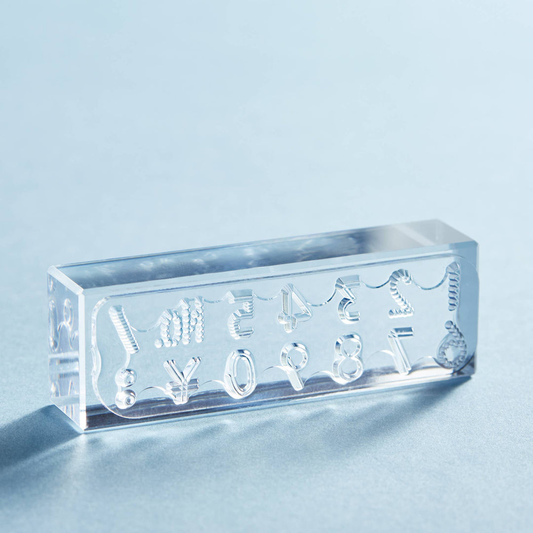 KING JIM : KORI JIRUSHI  Crystal Clarity Stamp : Long size