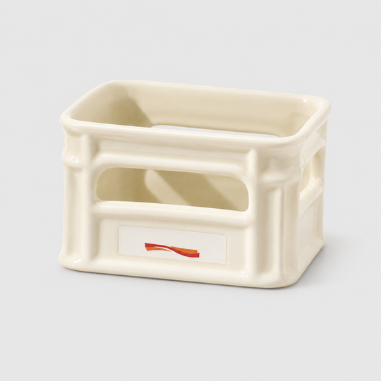 Dayla : Creative Ceramic Crate‑Shaped Snack Bowl