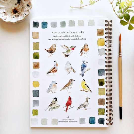 Emily Lex : Birds watercolour workbook