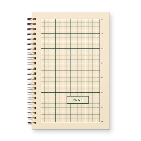 Ruff House : Ruler Grid Undated Weekly Planner Journal