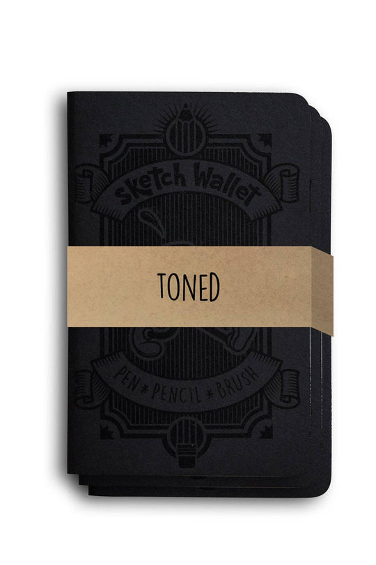 Inky's : Large Toned Tan Paper Sketchbooks - 3 Pack