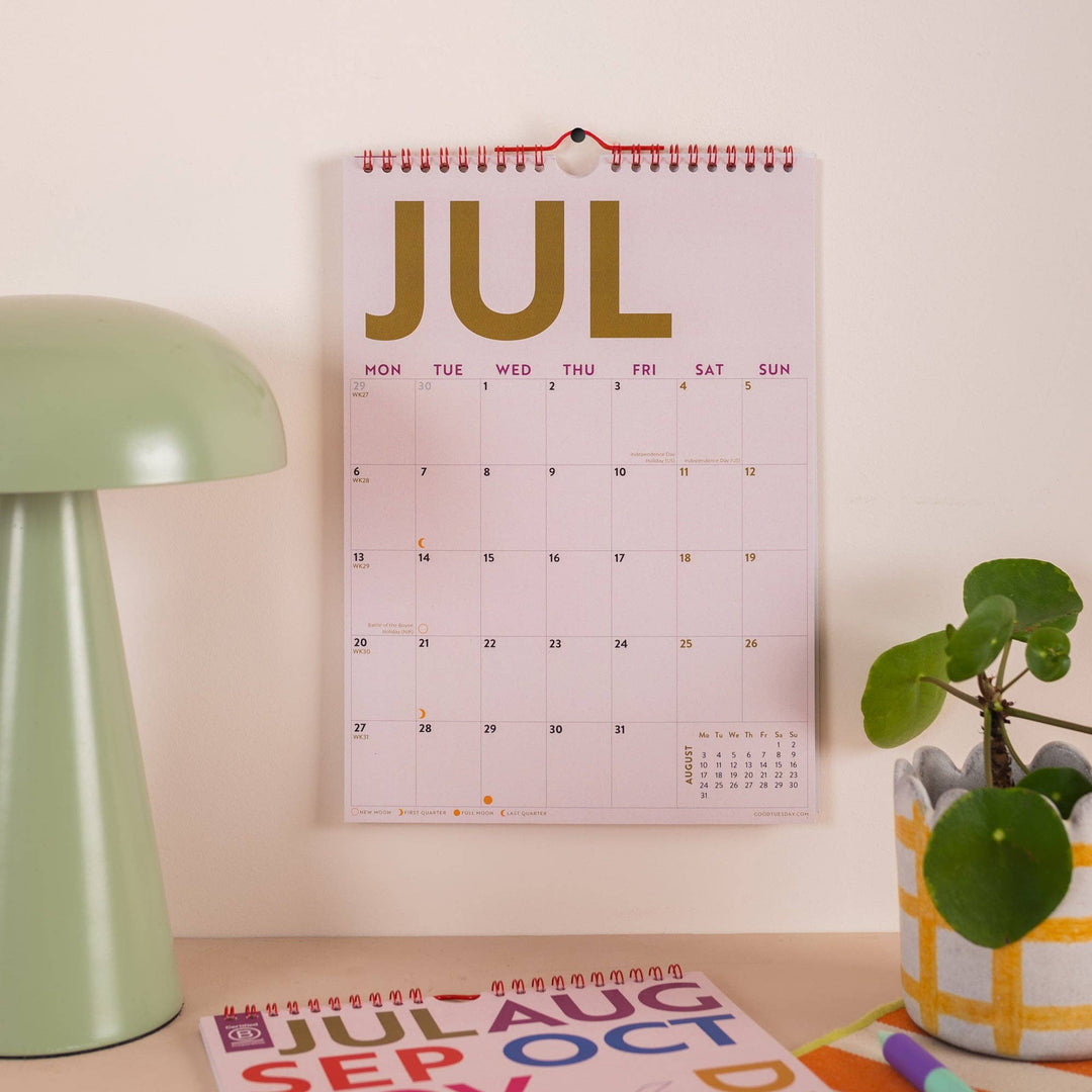 2026 - 2027 A4 Mid-Year Calendar | Simply Bright