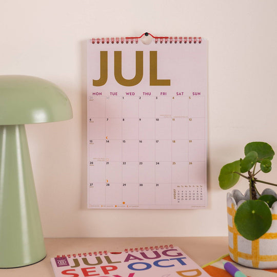 2026 - 2027 A4 Mid-Year Calendar | Simply Bright