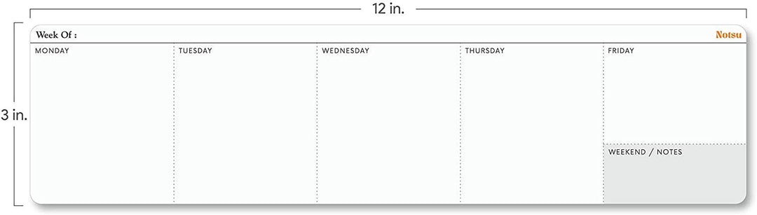 Notsu : Weekly Planning Pad Lite