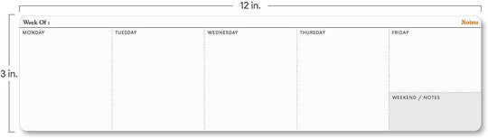 Notsu : Weekly Planning Pad Lite