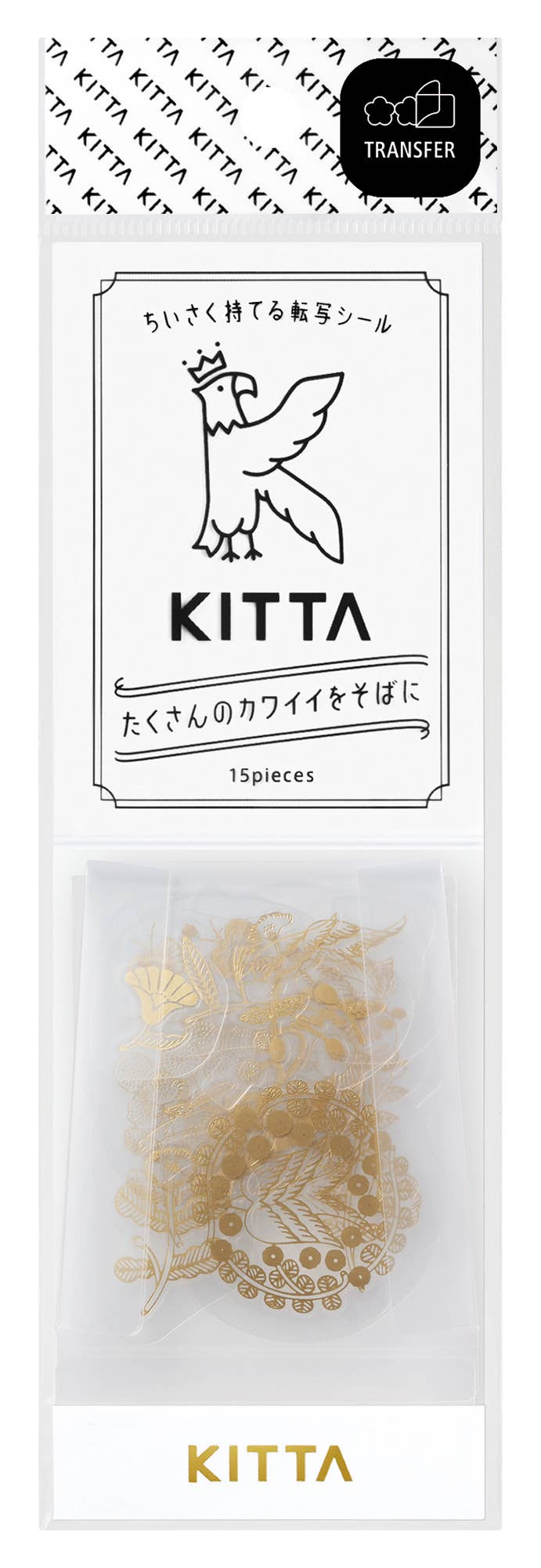 KING JIM : KITTA Portable Washi Decorative Tape : GOLD Foil