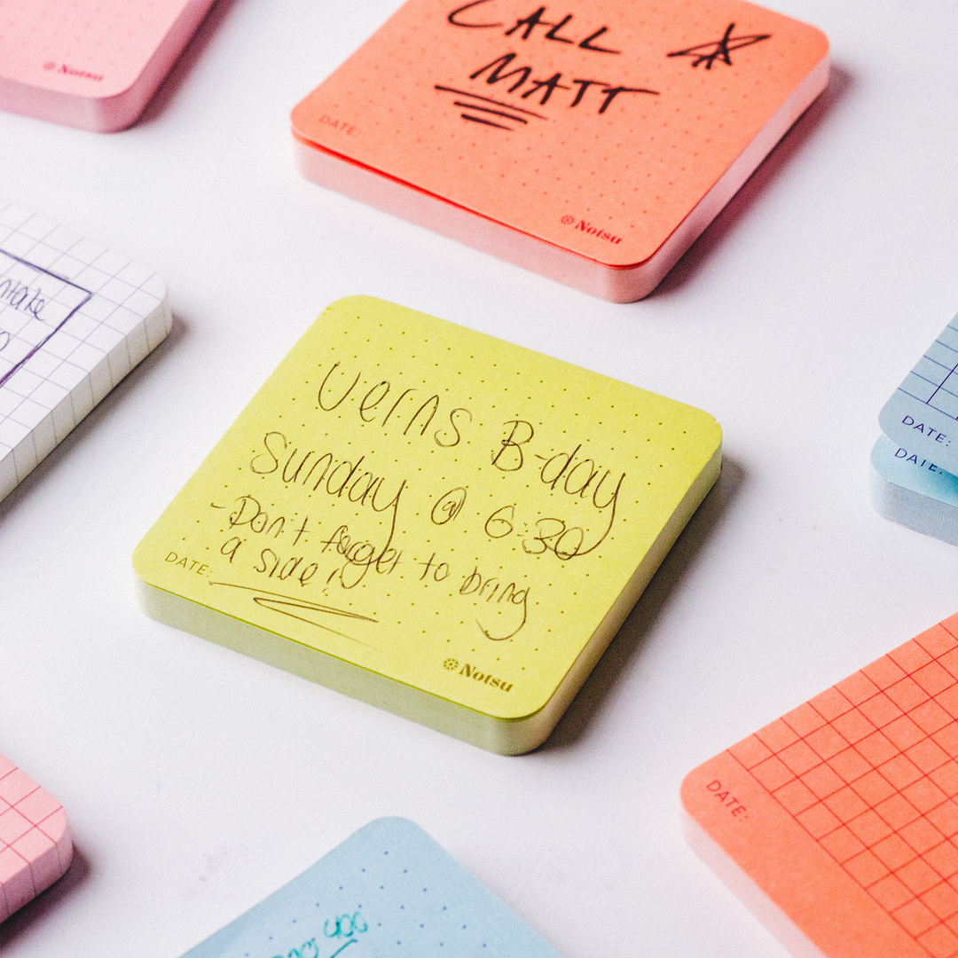 Notsu : Sticky Notes 4pk : Dot Grid