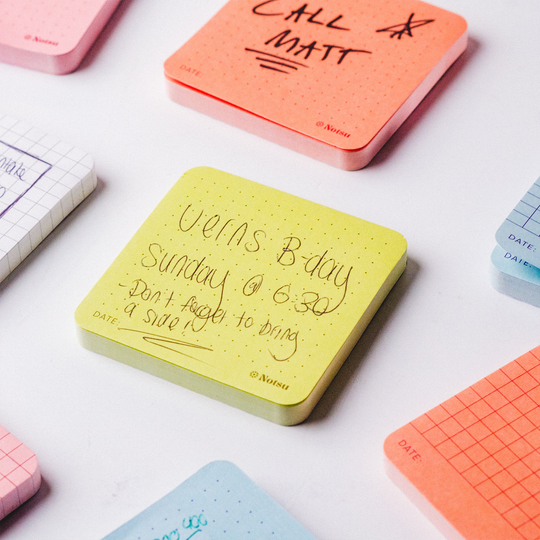 Notsu : Sticky Notes 4pk : Dot Grid