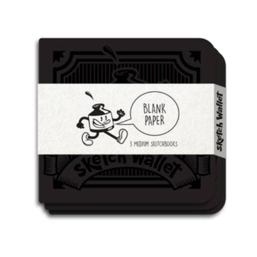 Inky's : Medium Blank Paper Sketchbooks-3 Pack