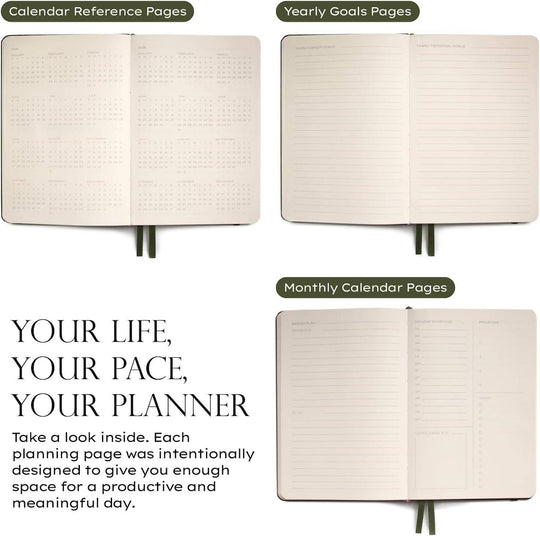 Anecdote : The Daily Planner - Hardcover with Library Buckram Cover
