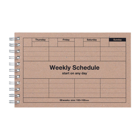 Mark's : Pocket Size Weekly Planner Undated 58 Weeks Dayfree