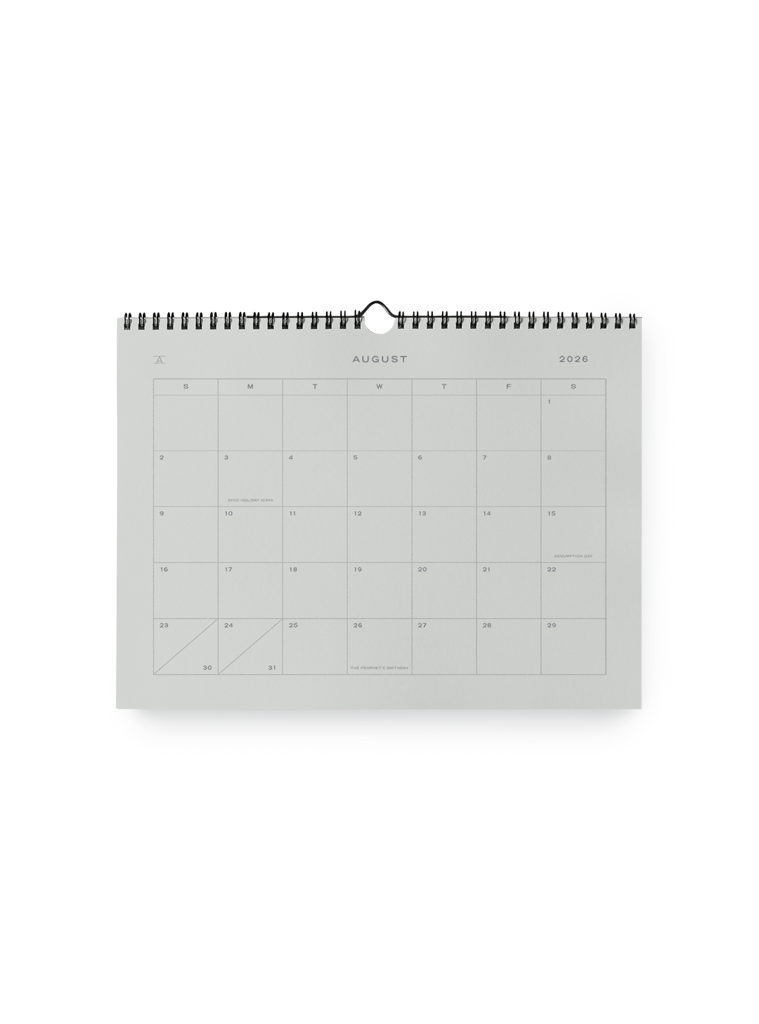 Appointed : 26-27 Studio Wall Calendar