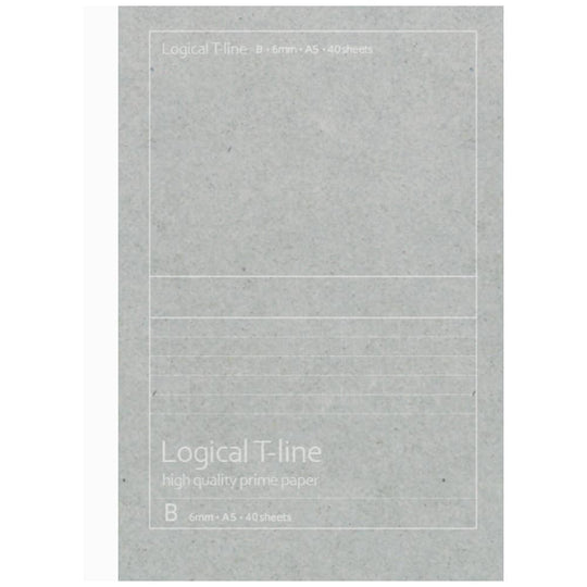 Logical T-Line Prime Paper Notebook (A5) Unique Visible line