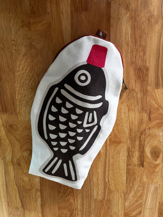Maivan Goodies Co. : Soy Fish Canvas Zipper Pouch/Pencil Case