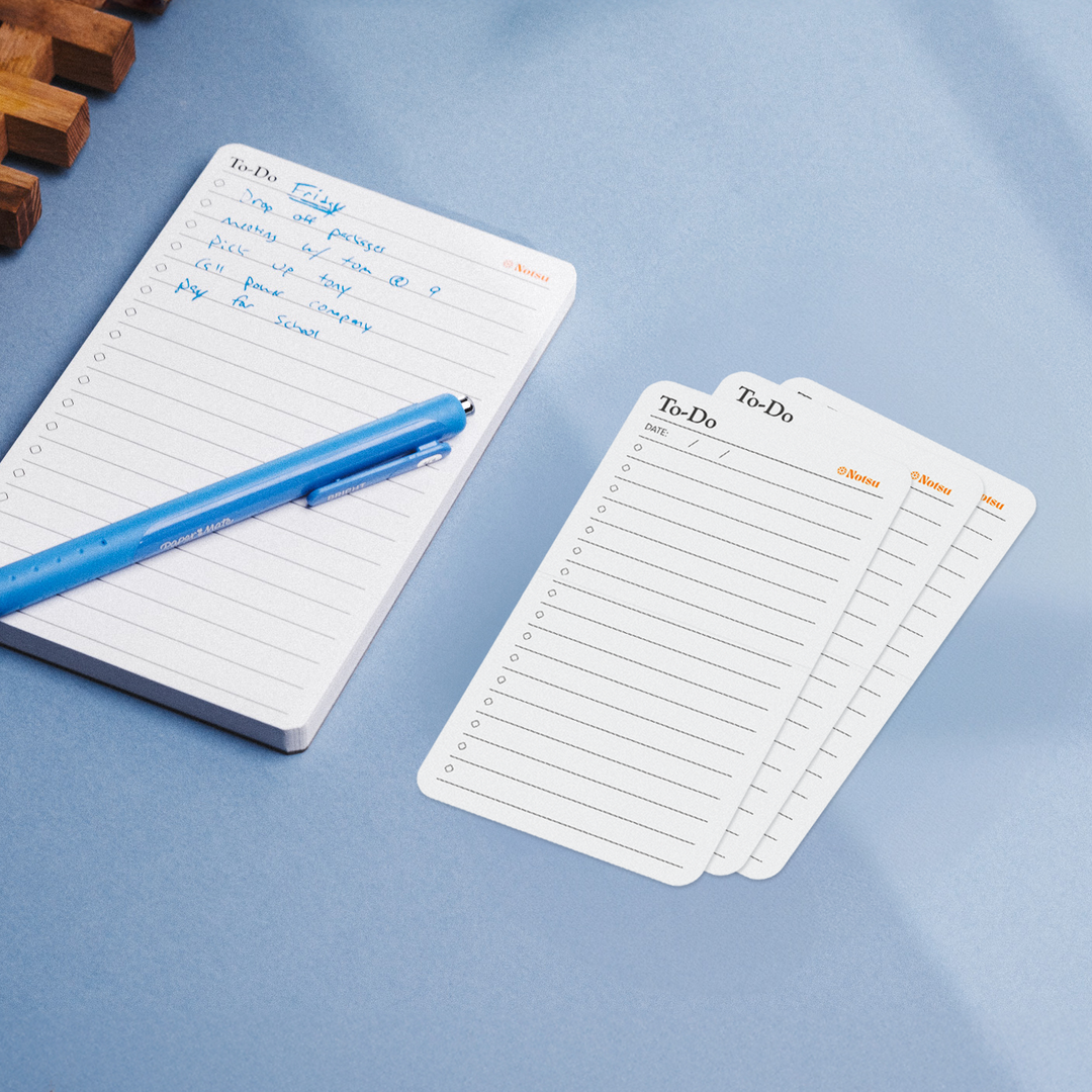 Notsu : To Do List Note Cards : 3x5