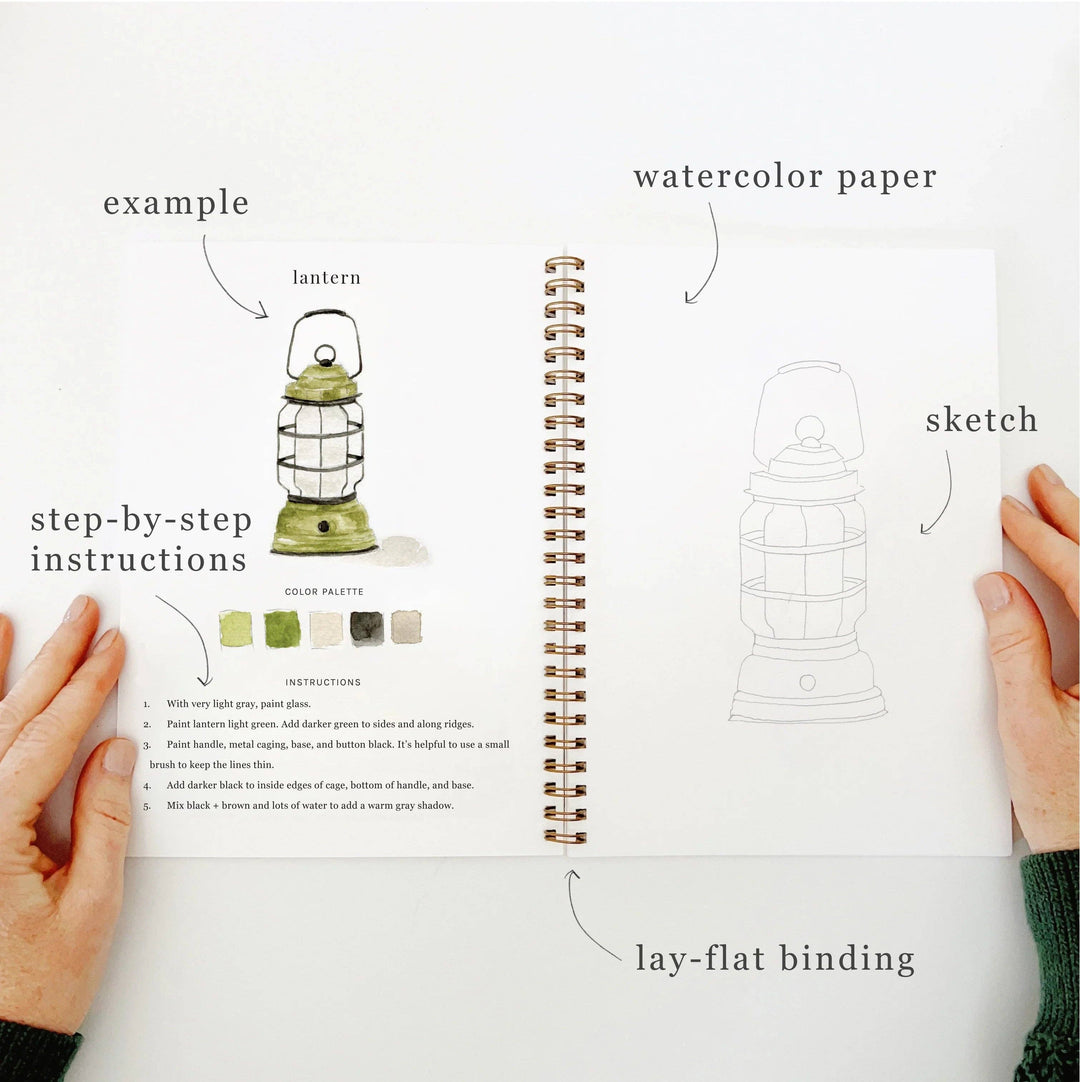 Emily Lex : Camping watercolour workbook