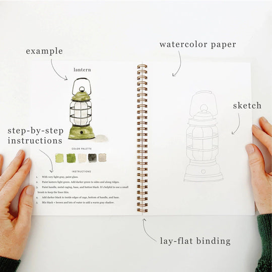 Emily Lex : Camping watercolour workbook