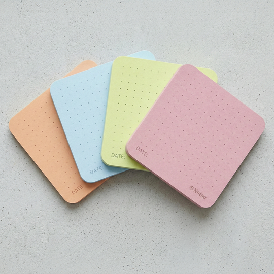 Notsu : Sticky Notes 4pk : Dot Grid