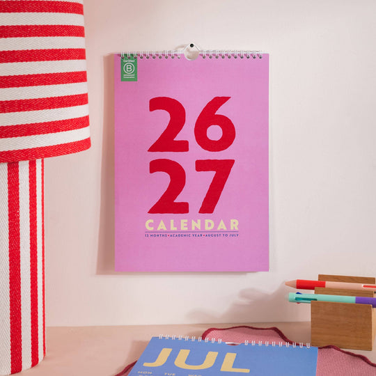 2026–2027 A4 Academic Year Calendar | Colourburst | August Start