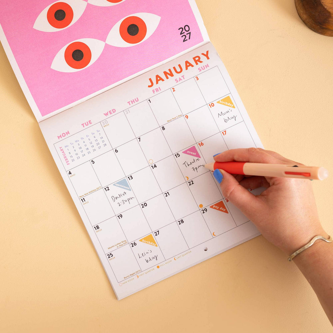 2027 Compact Wall Calendar | Modernist