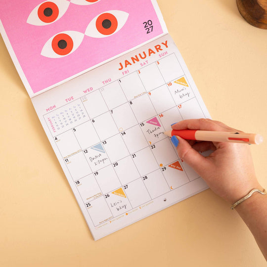 2027 Compact Wall Calendar | Modernist